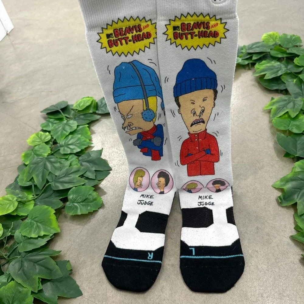Beavis and Butt-Head Mike Judge Crew Socks